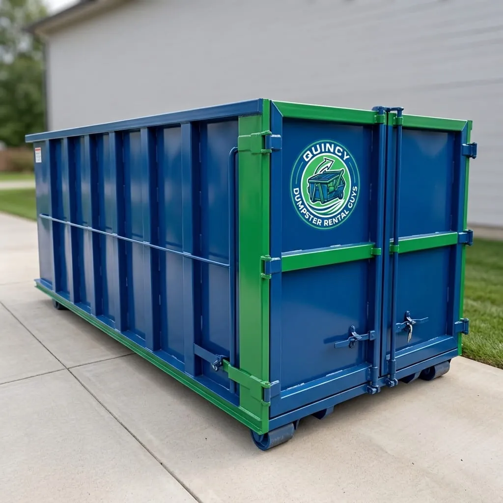 Low-sided roll-off container for concrete and heavy debris Low-sided roll-off container for concrete and heavy debris
